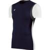 ASICS Men's Enduro Shorts Sleeve Top, Navy/White, X-Small view 1