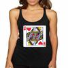ALLNTRENDS Couple Tank Tops Queen and King Cards Valentine's Day Love T Shirt (Women's L Men's M, Black) view 3