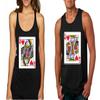 ALLNTRENDS Couple Tank Tops Queen and King Cards Valentine's Day Love T Shirt (Women's L Men's XL, Black) view 2