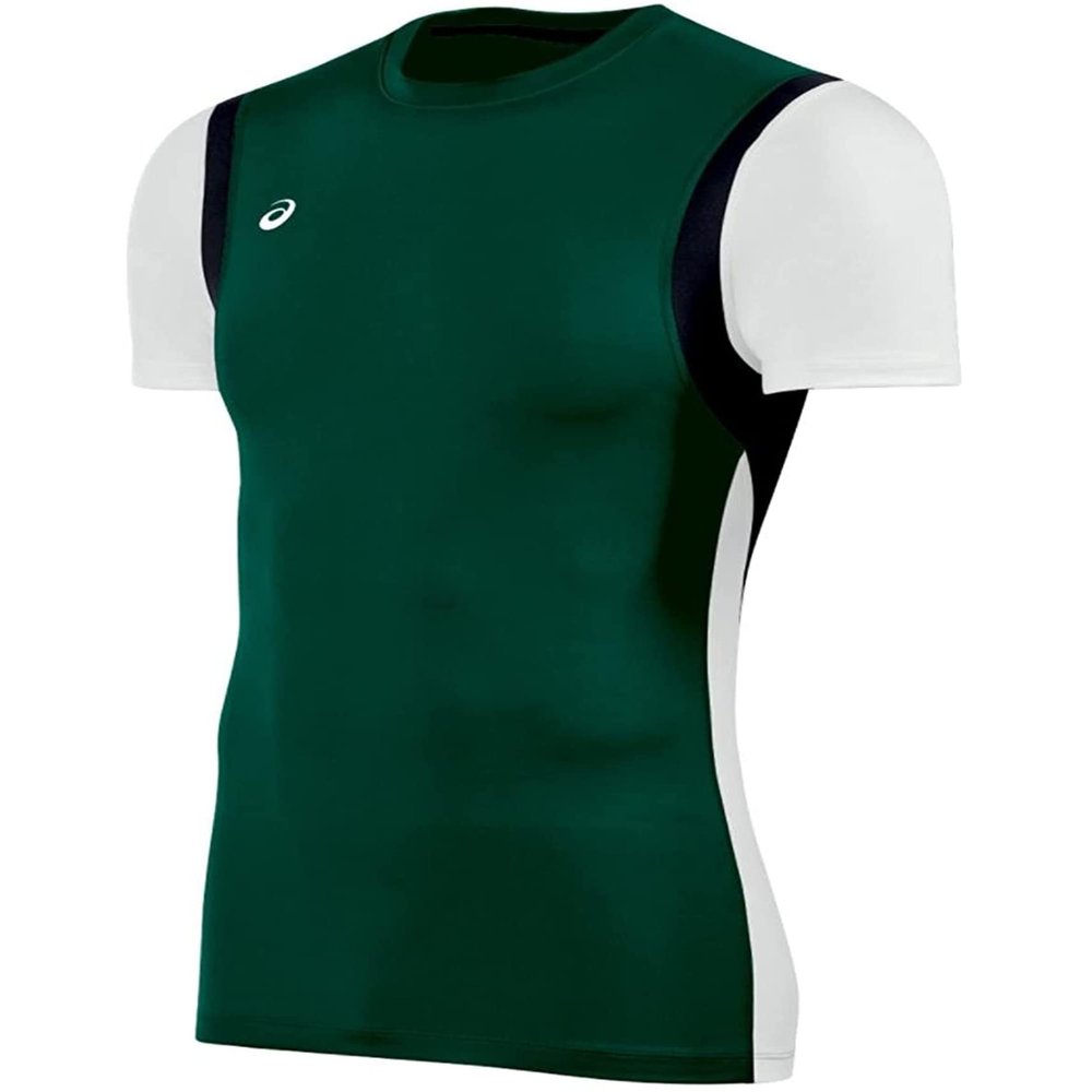 ASICS Men's Enduro Shorts Sleeve Top, Forest/White, X-Small