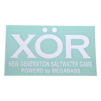 Megabass Sticker XOR White 11.8 inches (30 cm) 00000011008