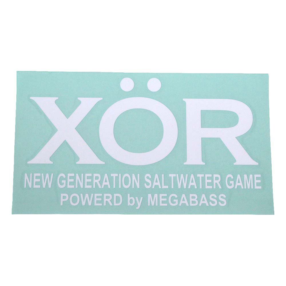 Megabass Sticker XOR White 11.8 inches (30 cm) 00000011008