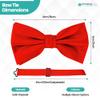 Trimming Shop Men's Bow Ties 13cm X 5cm Red view 2