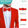 Trimming Shop Men's Bow Ties 13cm X 5cm Red view 4