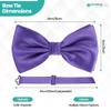 Trimming Shop Men's Bow Ties 13cm X 5cm Purple view 2