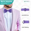 Trimming Shop Men's Bow Ties 13cm X 5cm Purple view 4