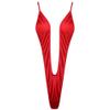 YiZYiF Sexy Women One Piece Sling Shot Underwear Bikini Monokini Swimwear Red view 3