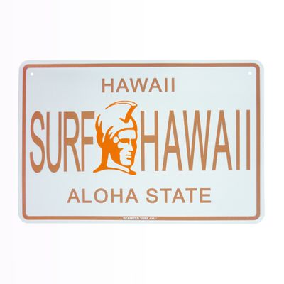 Seaweed Surf Co. SF70 Street SIGNS HAWAII SURF HAWAII ALOHA STATE/L (Sine Plate)