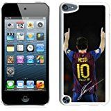 Soccer Player Lionel Messi 21 White Shell Case for iPod Touch 5,Unique Cover