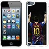 Soccer Player Lionel Messi 21 White Shell Case for iPod Touch 5,Unique Cover