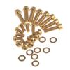 Bicycle Disc Brake M6 X 20m Mtitanium Bolts Upgrade Kit for Hope Shimano Hayes Magura Formula (Gold) view 4