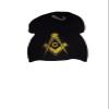 AES Black Mason Masonic Gold Symbol Snow Cap Beanie Skull Cap view 1