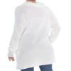 Bar III | Zipper-Trim Turtleneck Sweater | Washed White | XS view 3
