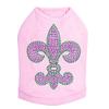 Dog in the Closet, Fleur de Lis Purple & Green- Dog Tank view 1
