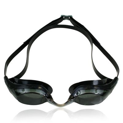 Water Gear Vector Metallic Anti-Fog Swim Goggles - Less Glare & UV Protection Lenses (Smoke)