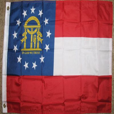 Georgia State Flag 2'x3' USA Polyester Banner