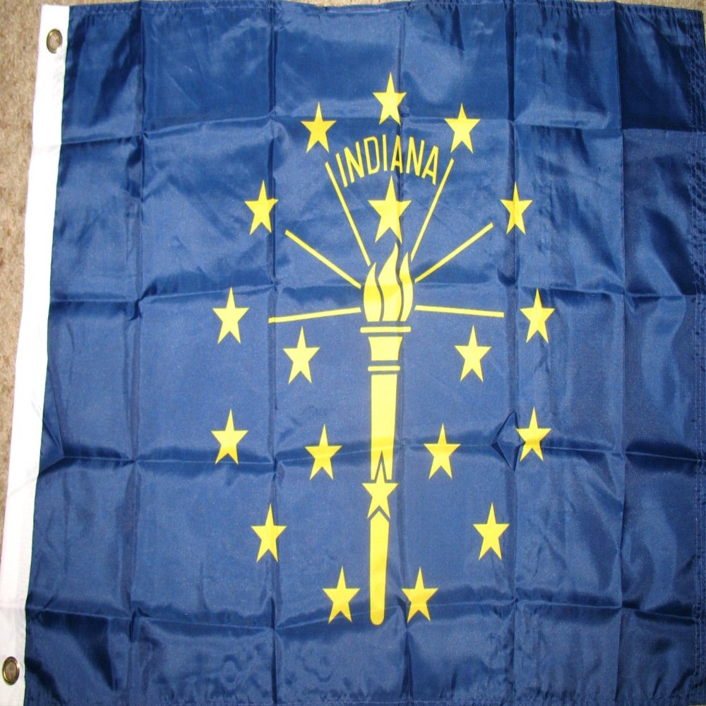 Indiana State Flag 2'x3' USA Polyester Banner