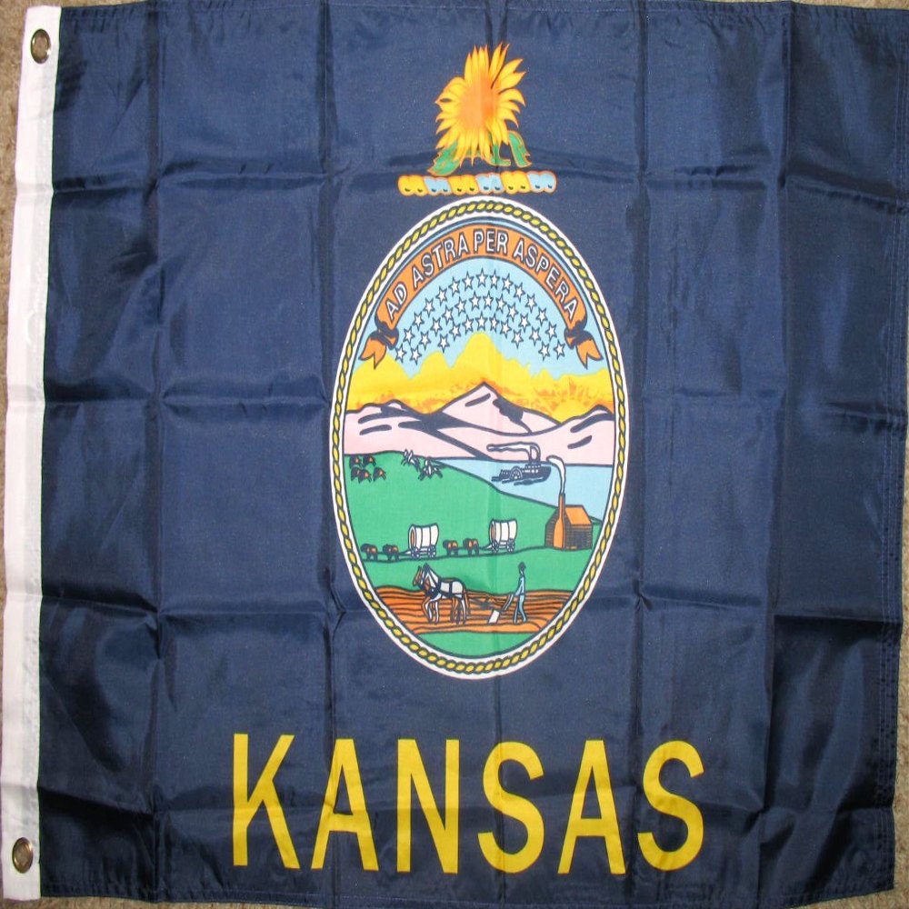 Kansas State Flag 2'x3' USA Polyester Banner