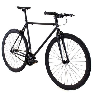 Golden Cycles Fixed Gear Single Speed Bike - Perfect Urban Commuter Bicycle with Front and Rear Brakes - Ideal for Teens and Adults - The Bike Comes in Different Sizes (55cm, Vader)