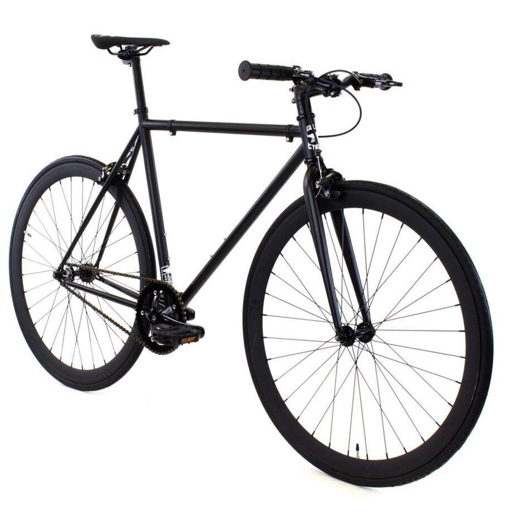 Golden Cycles Fixed Gear Single Speed Bike - Perfect Urban Commuter Bicycle with Front and Rear Brakes - Ideal for Teens and Adults - The Bike Comes in Different Sizes (55cm, Vader)