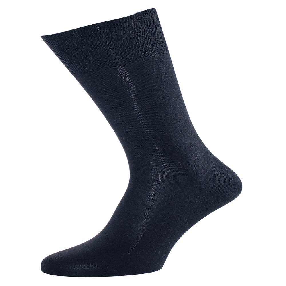 ALBERT KREUZ Mens luxury business socks made of 98% silk navy-blue EU 48-50 / US 13.5-15