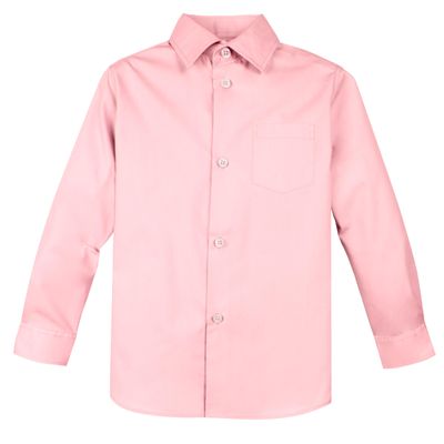 Spring Notion Big Boys' Long Sleeve Dress Shirt 3T Pink