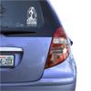 Basset Hound Clear Vinyl Decal Sticker for Window, Bassethound Dog Sign Art Print view 2