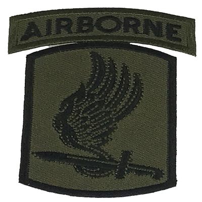 173rd Sky Soldiers Airborne Patch - OD Green Color - Veteran Owned Business