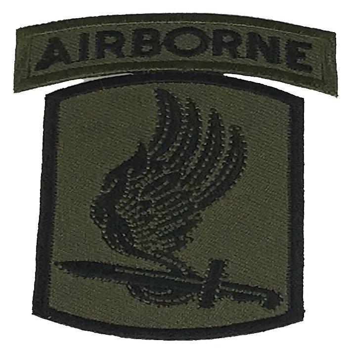 173rd Sky Soldiers Airborne Patch - OD Green Color - Veteran Owned Business