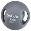 CanDo Molded Dual-Handle Medicine Ball for Strength Training, Core Workouts, Warmups, Cardio, and Plyometrics with Handles for Home and Clinic Use view 1