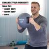 CanDo Molded Dual-Handle Medicine Ball for Strength Training, Core Workouts, Warmups, Cardio, and Plyometrics with Handles for Home and Clinic Use view 3
