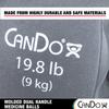 CanDo Molded Dual-Handle Medicine Ball for Strength Training, Core Workouts, Warmups, Cardio, and Plyometrics with Handles for Home and Clinic Use view 4