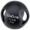 CanDo Molded Dual-Handle Medicine Ball for Strength Training, Core Workouts, Warmups, Cardio, and Plyometrics with Handles for Home and Clinic Use view 1