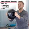 CanDo Molded Dual-Handle Medicine Ball for Strength Training, Core Workouts, Warmups, Cardio, and Plyometrics with Handles for Home and Clinic Use view 3