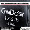 CanDo Molded Dual-Handle Medicine Ball for Strength Training, Core Workouts, Warmups, Cardio, and Plyometrics with Handles for Home and Clinic Use view 4