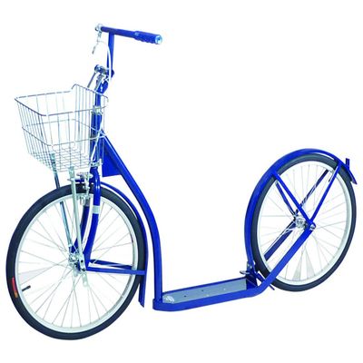 Amish-Made Deluxe Kick Scooter Bike - Model 2060 - Youth/Adult Size (No Kickstand, Navy Blue)