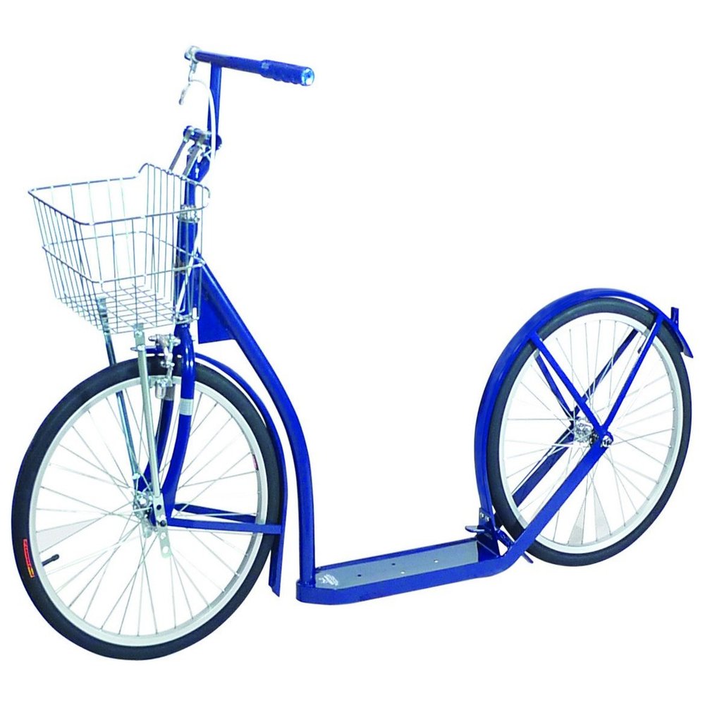 Amish-Made Deluxe Kick Scooter Bike - Model 2060 - Youth/Adult Size (No Kickstand, Navy Blue)