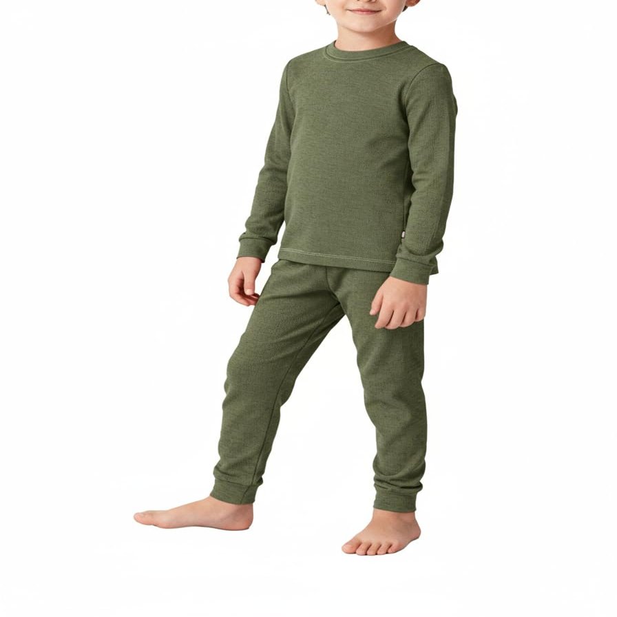 City Threads Kids Thermal Underwear Set Made in USA Sensory Friendly Kids Long Johns, Thermal Set for Boys Base Layer for Ski