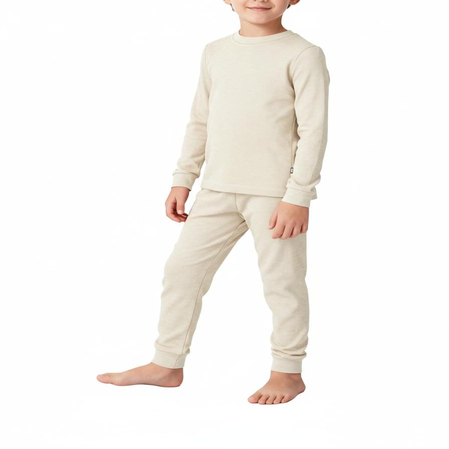 City Threads Kids Thermal Underwear Set Made in USA Sensory Friendly Kids Long Johns, Thermal Set for Boys Base Layer for Ski