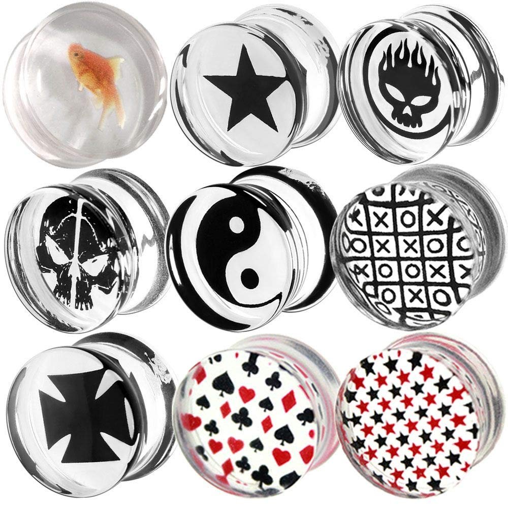 00 gauges 10mm for ears men women 00g plugs tunnels ear gauges single double flare silicone wood 00g 10mm