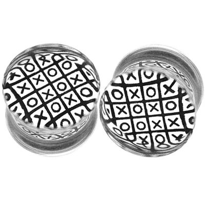 MoDTanOiz 0 Gauge Gauges 0g 8mm Ear Plugs Plug Weight Flesh Tunnels Tunnel Streching Ears Double Flare 2g 00g 0 00 1/2 Steel Stone Wood Earrings Silicone Men Women Black 0g 8mm