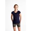 French Toast Big Girls Short Sleeve Crew Neck Tee, Navy, 10/12 view 2