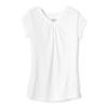 French Toast Little Girls Short Sleeve V-Neck Tee, White, 4 view 1