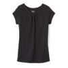 French Toast Big Girls' Short Sleeve V-Neck T-Shirt, Black, 10/12 view 1