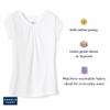 French Toast Big Girls' Short Sleeve V-Neck T-Shirt, Black, 10/12 view 2