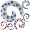 00 gauges 00g spiral ear plugs tunnels plugs silicone tunnels men women double flare single flare 10mm view 1