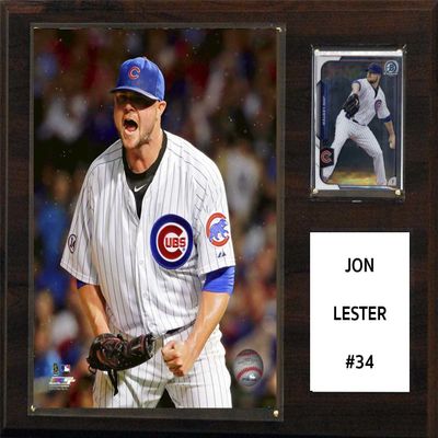 MLB Chicago Cubs Jon Lester Player Plaque, 12"x15"
