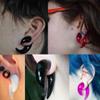 00 gauges 00g Spiral Ear Plugs Tunnels Plugs Silicone Tunnels Men Women Double Flare Single Flare 10mm view 2