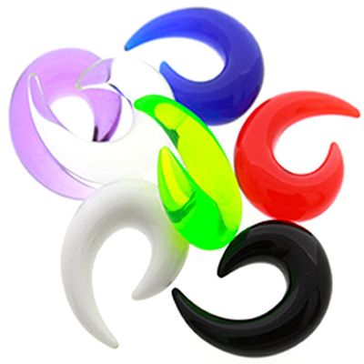 00 gauges 00g Spiral Ear Plugs Tunnels Plugs Silicone Tunnels Men Women Double Flare Single Flare 10mm