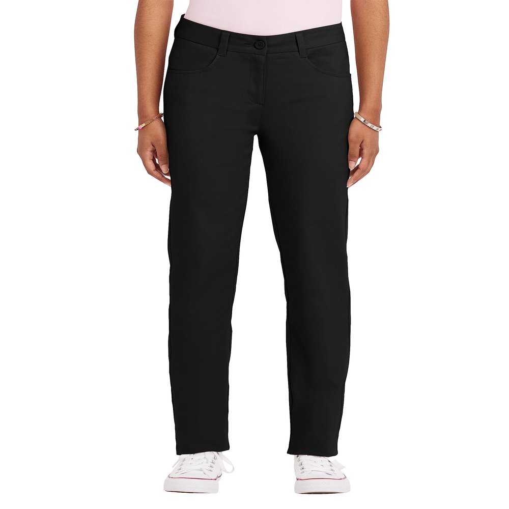 IZOD Junior's Uniform Stretch Twill Skinny Pant, Black, 11